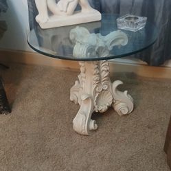Glass End Table