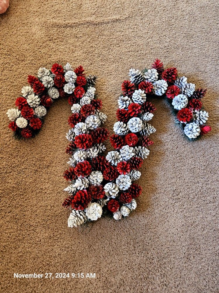 Pine Cone Candy Cane's