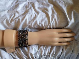 Unisex multi-precious stone bangle