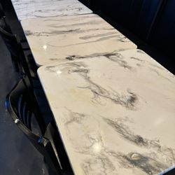 Lancaster Commercial Tables. Resin covered