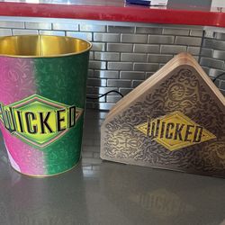 Two WICKED,  The Movie,  Collector’s Popcorn Tins