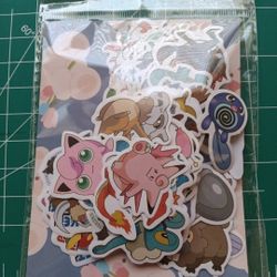 POKÉMON STICKERS LOT OF 100