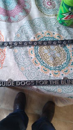 Chrome and black license plate border