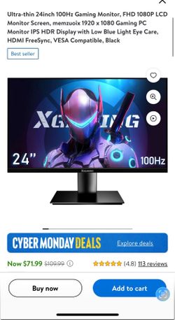 24in gaming monitor 100hz