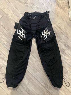 Men’s size med paintball pants and shirt and helmet