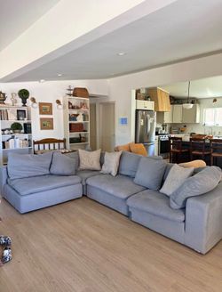 ☁️ Restoration Hardware Cloud Couch Style Modular Sectional Sofa – 4 Piece Configurable Couch- Delivery Available