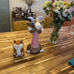 Talking Goat and Hamster Plushie Toys