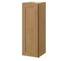 Hampton Bay Avondale 12in Shaker Wall Kitchen Cabinet in White Oak