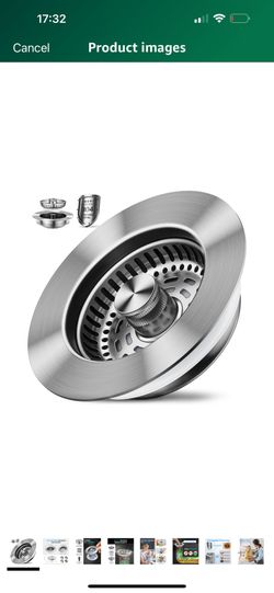 Brand New 1S-Install Upgraded 3 in 1 Stainless Steel Kitchen Sink Strainer & Stopper – Pop-Up Fast Drain, Anti-Clog Basket & Deodorizing Cover