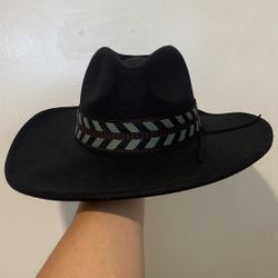 FreePeople Black Kimi Rancher Brim Hat Size : One Size Adult (NEW With Tag) 