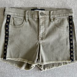 Army Green EXPRESS Mid Rise Shorts