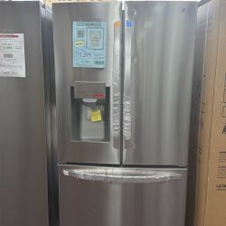 Refrigerator Stainless Steel French Door 36” New Open Box 1 Year Warranty 