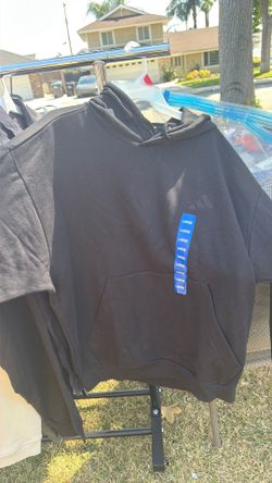 Adidas sweaters in Large and extra Large sizes and black and blue Color too.