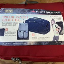 High Sierra Pack N Go Red 36 Inch Duffel Bag