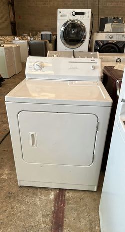 White Kenmore Dryer with AutoDry Feature