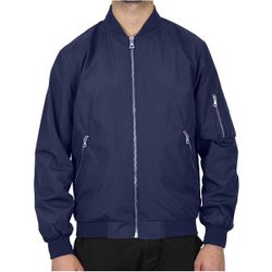 Spire By Galaxy Mens Lightweight MA-1 Bomber Flight Jacket