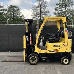 2019 Hyster S50FT 3-Stage Mast LPG Propane 5,000lb Forklift Cushion- 13,281hrs