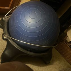 Yoga Ball Chair With Stand Rollers