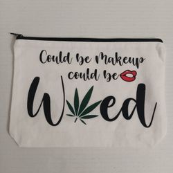 Canvas Make Up Bag 7" x 10"