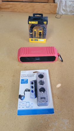 Car Usb Charger DeWalt Micro USB Cable Colby Blu Tooth Speaker 