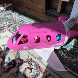 Barbie 5ft Playhouse With Plane And Cars And Barbies 