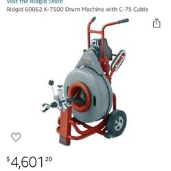 Ridgid 7500 Sweet Deal;’like New. Comes With a Cable.