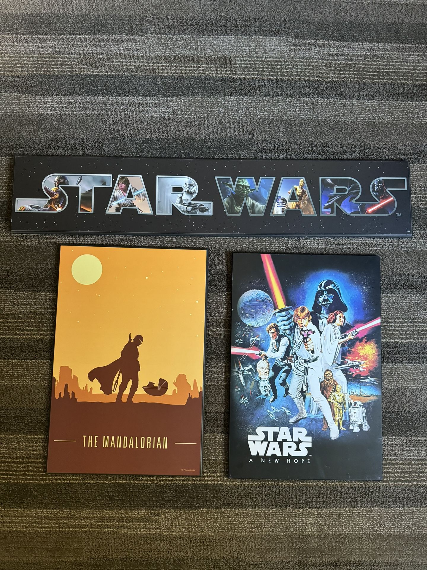 Star Wars Hard Wood Cover Posters
