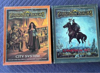 Vintage Dungeons & Dragons Forgotten Realms – 2 Boxed Sets