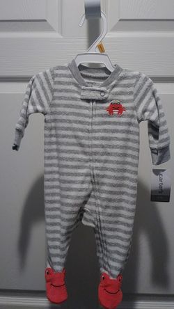 Carter's 1 piece zip crab onesie crab pajama