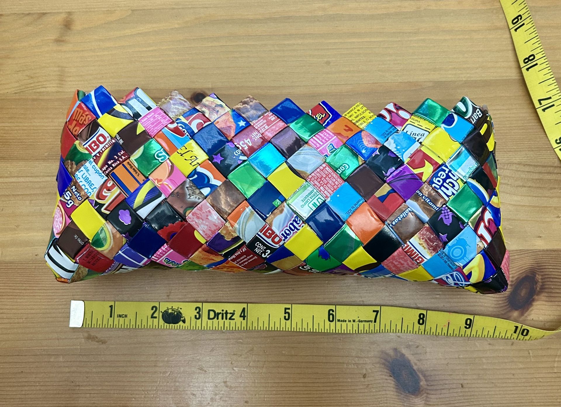 Recycled Mexican Gum Wrapper Clutch Purse