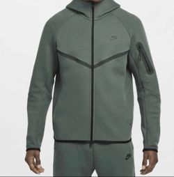 Nike Tech Fleece Full Zip Hoodie Olive Green HV0949 338