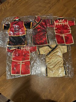 CHINESE  SILK DOLL DRESSES   All For $70