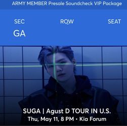 BTS Suga D Tour