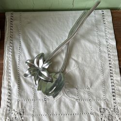 Mariposa Brillante Mexican Aluminum Kitchen Utensil Salad Food Servers Flowers