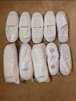 10 Pairs Of Hotel Slippers