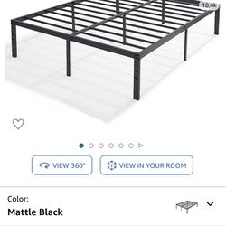 Black 14 Inch Bed frame (no Boxspring Needed)