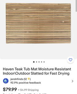 Teak Bath mat Runner