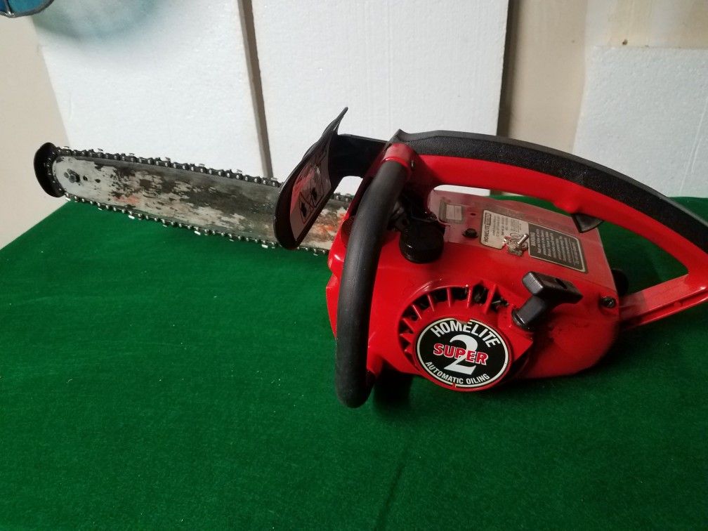 Homelite "Super 2" Chainsaw, Gas Powered
