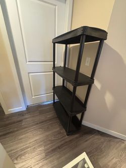 Plastic storage shelf