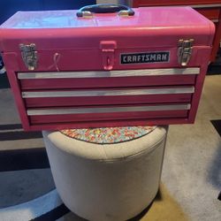 Craftsman Breast Cancer Tool Box