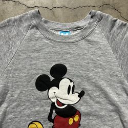 Vintage 80’s Disneyland Mickey Mouse Tri-Blend Pullover Crewneck Sweater M