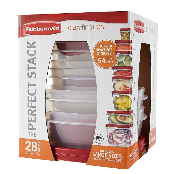 Rubbermaid 28pc Easy Find Lids Food Storage and Organization Containers