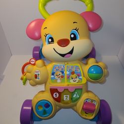 Fisher-Price Laugh & Learn Puppy Pink Ear Smart Stages Baby Toddler Walker (FL)