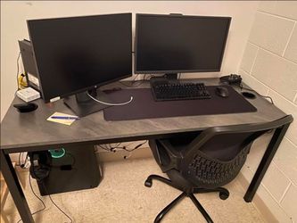 Grey desk