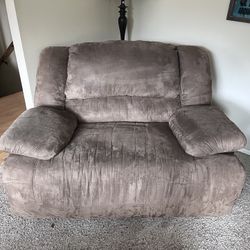 Microfiber Oversized Chair/Loveseat