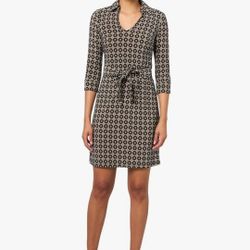 Tommy Hilfiger V Tie Waist Mini Dress Sz 16