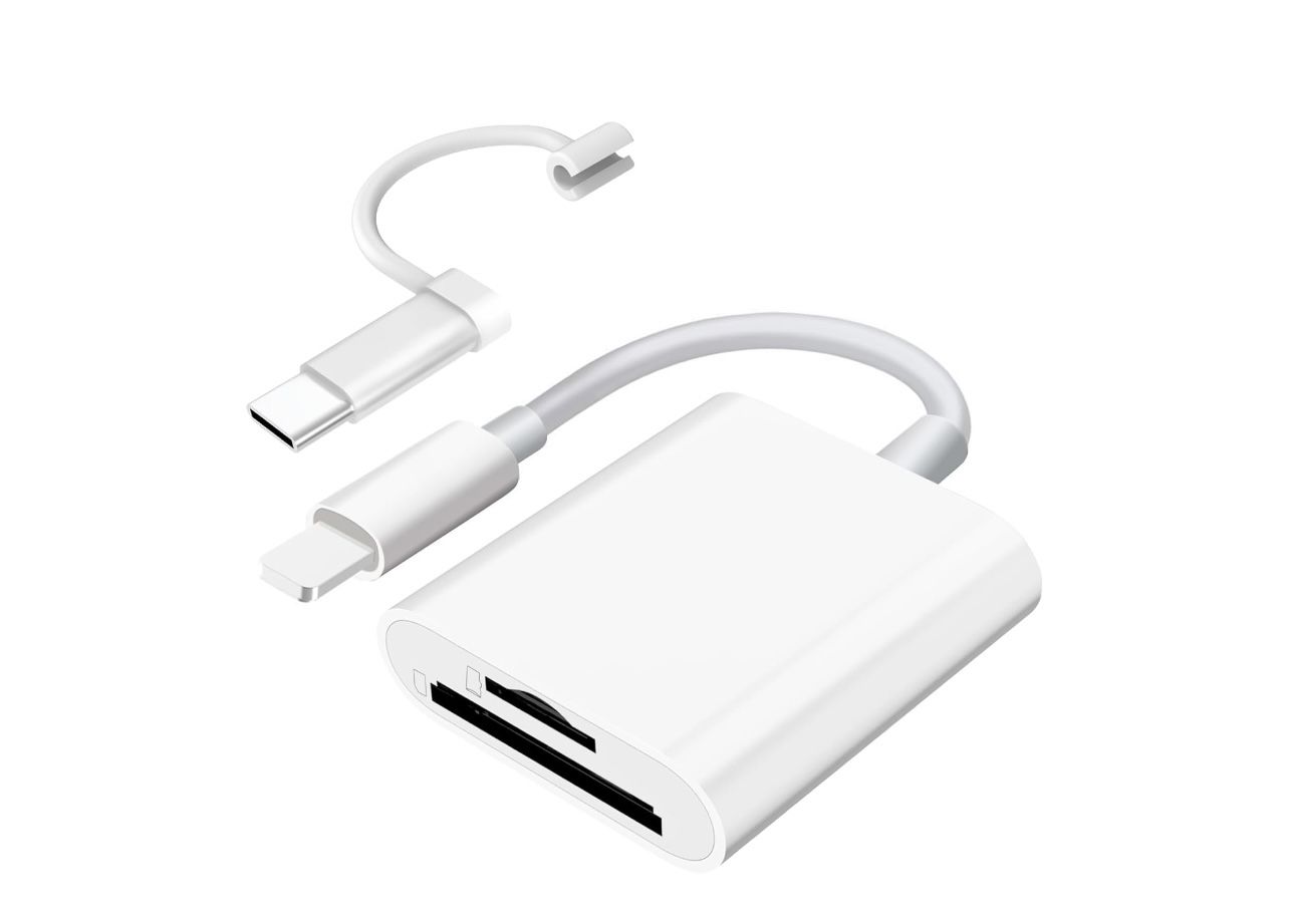 SD Card Reader for iPhone iPad Camera