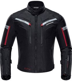 XXL Motorcycle Jacket Waterproof Armored Biker Riding Gear Men All Season