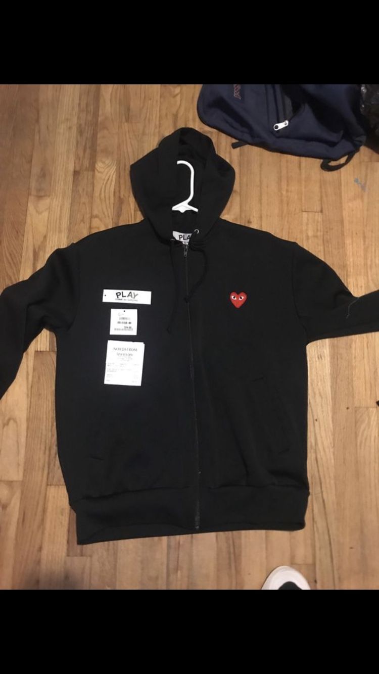 Comme des garçons zip up hoodie