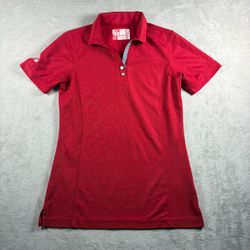 Chick Fil A Polo Shirt Women's Medium Red Team Employee Uniform Work CFA #10A